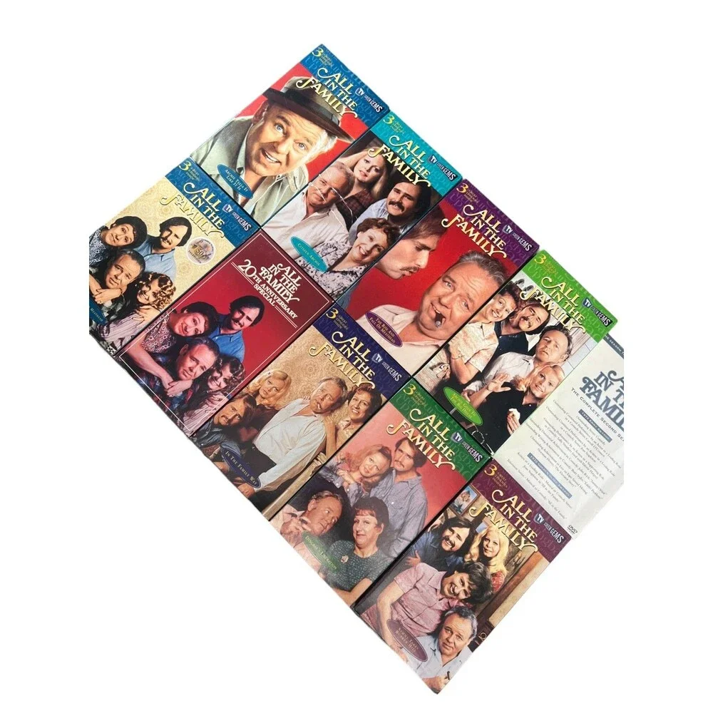ALL IN THE FAMILY LOT of 9 VHS (25+ EPISODES) 70s TV Show Archie Bunker TESTED